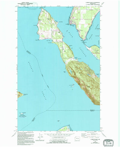 United States Geological Survey Lummi Island, WA (1978, 24000-Scale) digital map