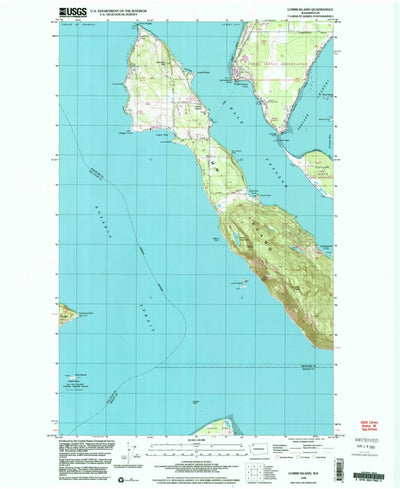 United States Geological Survey Lummi Island, WA (1998, 24000-Scale) digital map