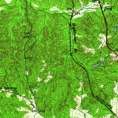 United States Geological Survey Lumpkin, GA-AL (1955, 62500-Scale) digital map