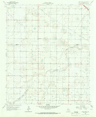 United States Geological Survey Lums Chapel, TX (1964, 24000-Scale) digital map