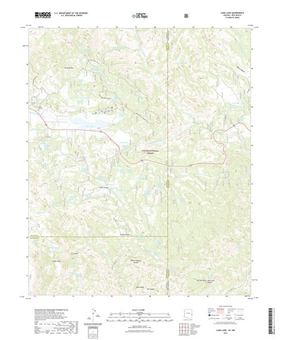 United States Geological Survey Luna Lake, AZ (2021, 24000-Scale) digital map