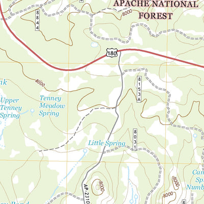 United States Geological Survey Luna Lake, AZ (2021, 24000-Scale) digital map