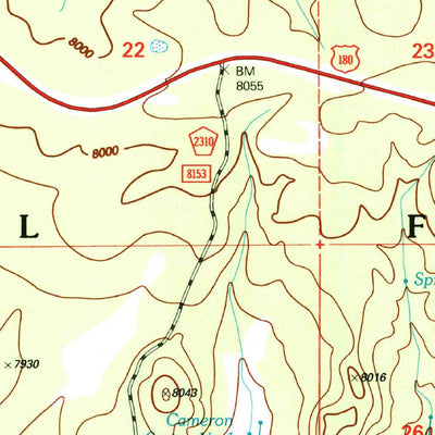 United States Geological Survey Luna Lake, AZ-NM (1997, 24000-Scale) digital map