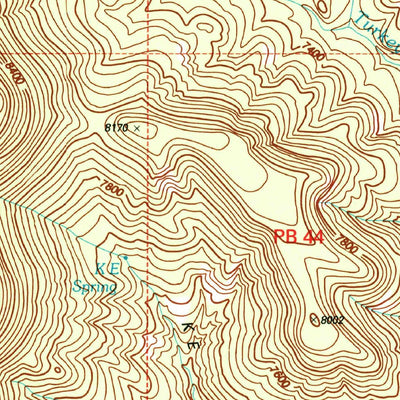 United States Geological Survey Luna Lake, AZ-NM (1997, 24000-Scale) digital map