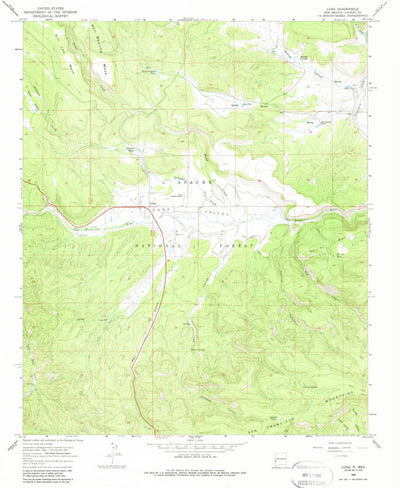 United States Geological Survey Luna, NM (1965, 24000-Scale) digital map