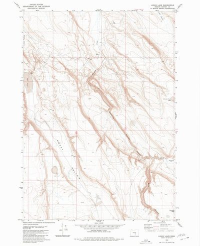 United States Geological Survey Lunch Lake, OR (1980, 24000-Scale) digital map