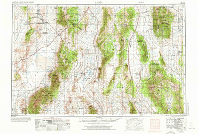 United States Geological Survey Lund, NV-UT (1956, 250000-Scale) digital map