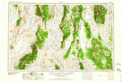United States Geological Survey Lund, NV-UT (1960, 250000-Scale) digital map