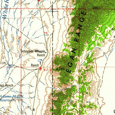 United States Geological Survey Lund, NV-UT (1960, 250000-Scale) digital map