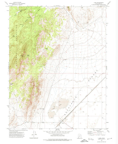 United States Geological Survey Lund, UT (1971, 24000-Scale) digital map