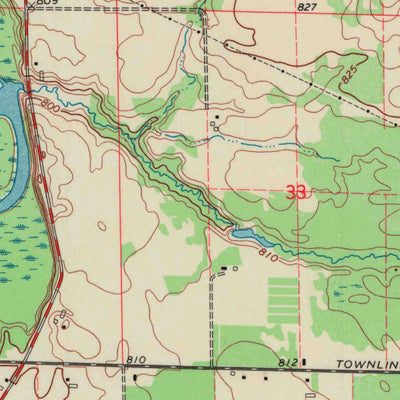 United States Geological Survey Lunds, WI (1969, 24000-Scale) digital map