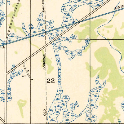 United States Geological Survey Lunita, LA (1947, 31680-Scale) digital map