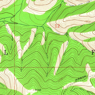 United States Geological Survey Lupine Creek, MT (1964, 24000-Scale) digital map