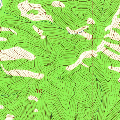 United States Geological Survey Lupine Creek, MT (1964, 24000-Scale) digital map
