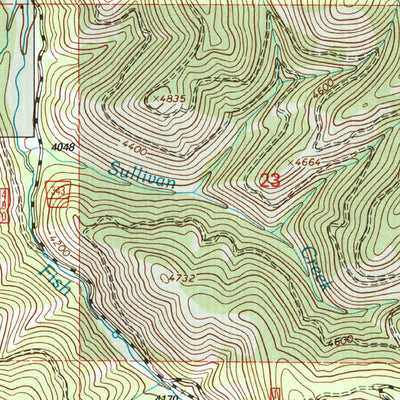 United States Geological Survey Lupine Creek, MT (1999, 24000-Scale) digital map