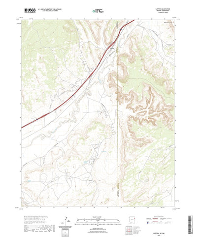 United States Geological Survey Lupton, AZ (2021, 24000-Scale) digital map