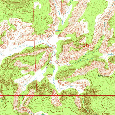 United States Geological Survey Lupton, AZ-NM (1971, 24000-Scale) digital map