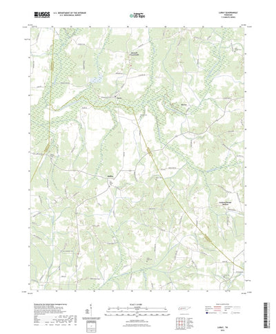 United States Geological Survey Luray, TN (2022, 24000-Scale) digital map