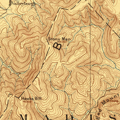 United States Geological Survey Luray, VA (1893, 125000-Scale) digital map