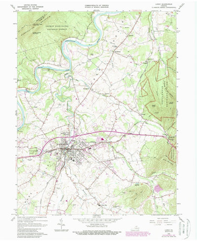 United States Geological Survey Luray, VA (1965, 24000-Scale) digital map