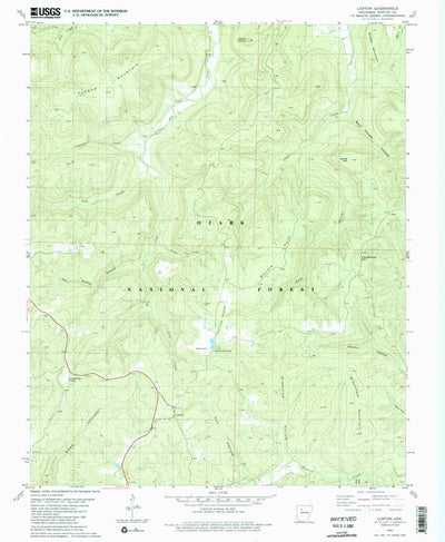 United States Geological Survey Lurton, AR (1980, 24000-Scale) digital map