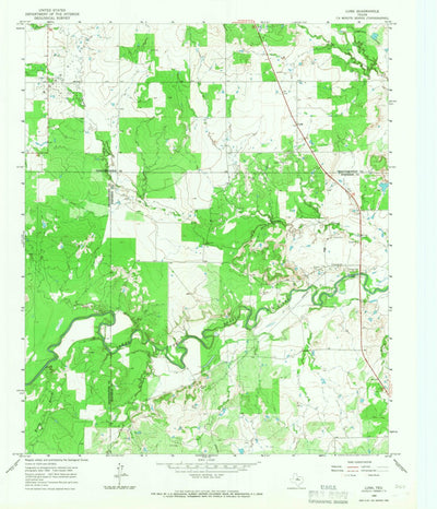 United States Geological Survey Lusk, TX (1965, 24000-Scale) digital map