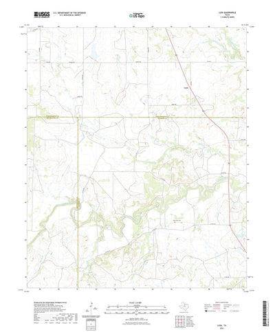 United States Geological Survey Lusk, TX (2022, 24000-Scale) digital map