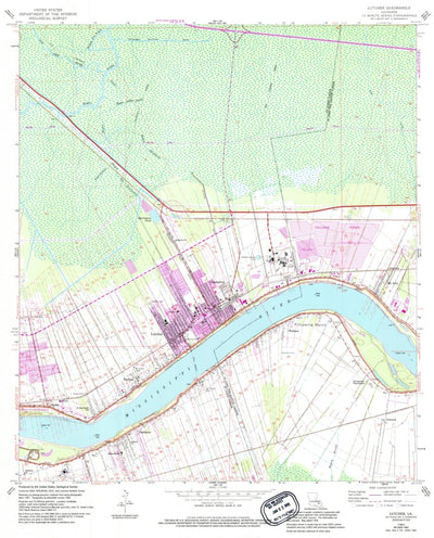 United States Geological Survey Lutcher, LA (1962, 24000-Scale) digital map