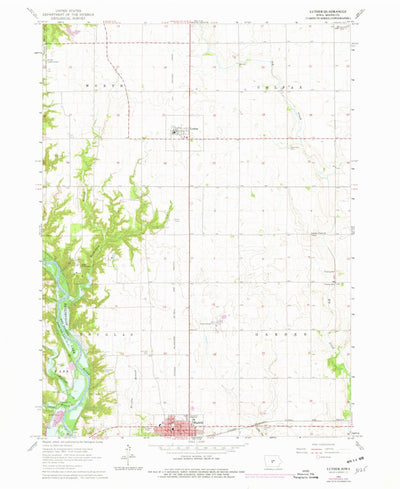United States Geological Survey Luther, IA (1965, 24000-Scale) digital map