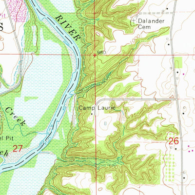 United States Geological Survey Luther, IA (1965, 24000-Scale) digital map