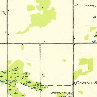 United States Geological Survey Luther, MI (1933, 31680-Scale) digital map