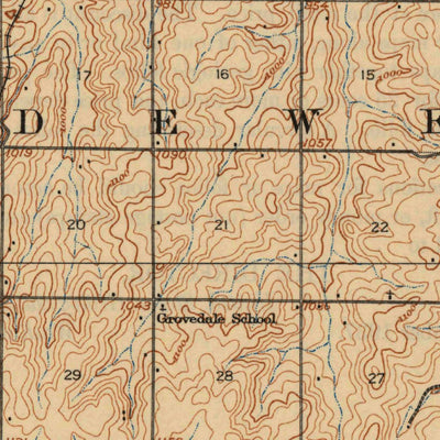 United States Geological Survey Luther, OK (1909, 62500-Scale) digital map