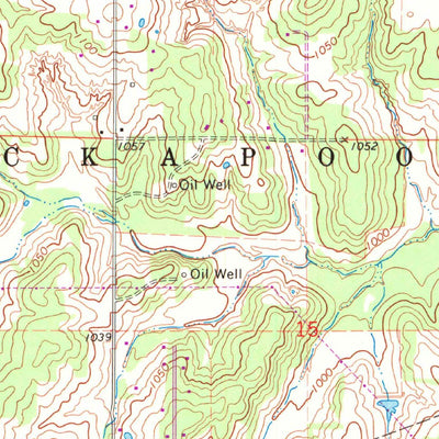 United States Geological Survey Luther SE, OK (1966, 24000-Scale) digital map