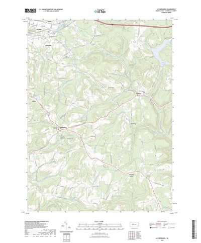 United States Geological Survey Luthersburg, PA (2023, 24000-Scale) digital map