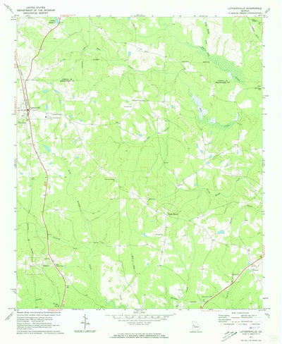 United States Geological Survey Luthersville, GA (1971, 24000-Scale) digital map
