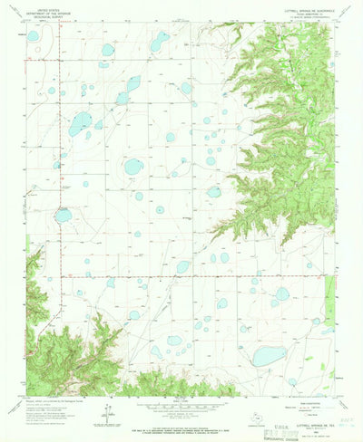 United States Geological Survey Luttrell Springs NE, TX (1963, 24000-Scale) digital map