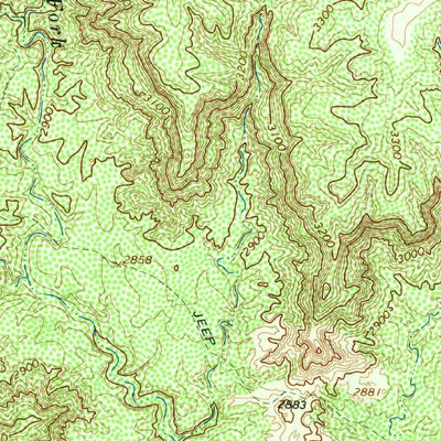 United States Geological Survey Luttrell Springs, TX (1963, 24000-Scale) digital map
