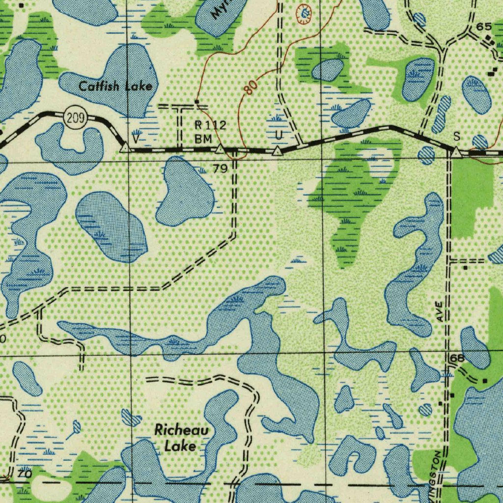 Lutz, FL (1944, 31680-Scale) Map by United States Geological Survey ...