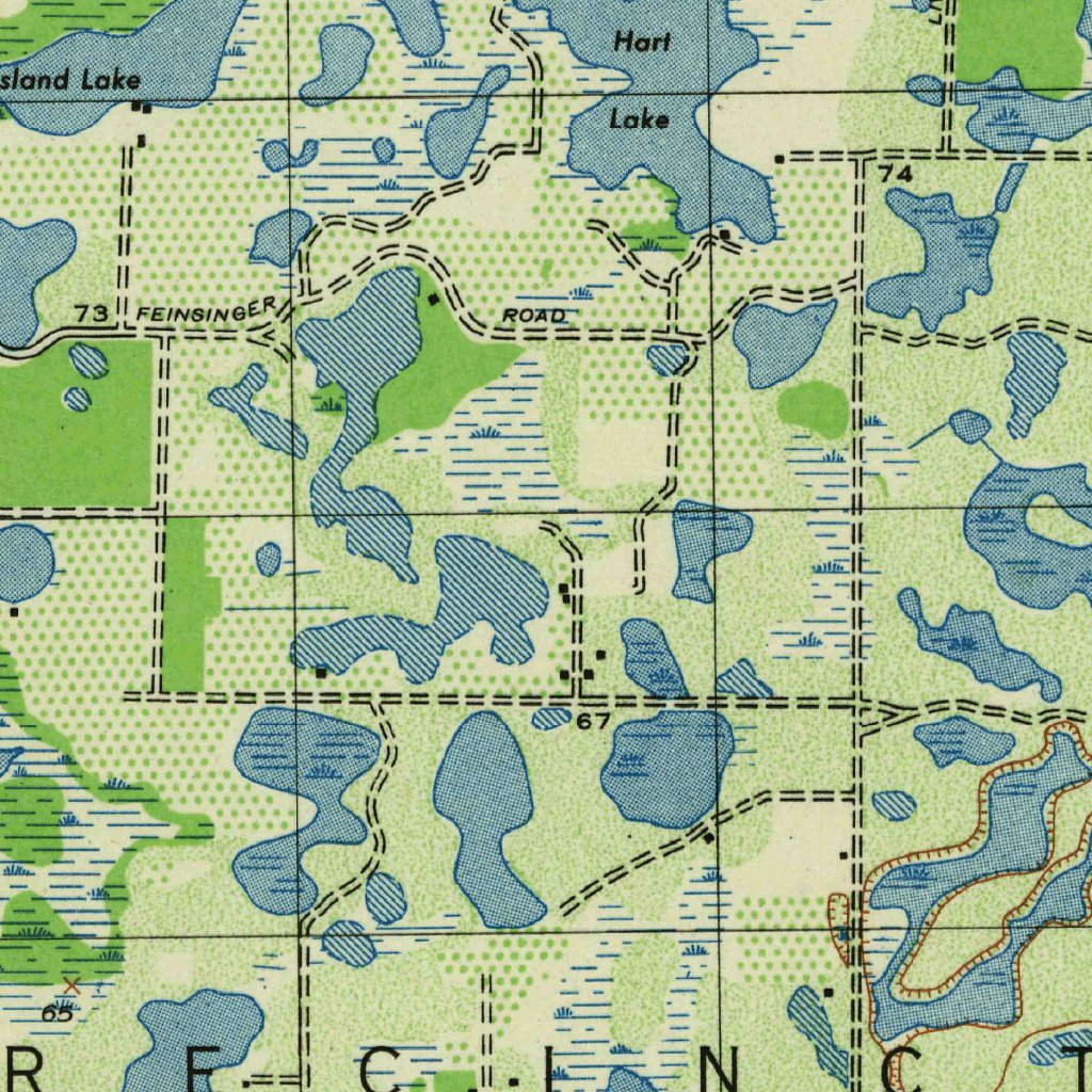 Lutz, FL (1944, 31680-Scale) Map by United States Geological Survey ...