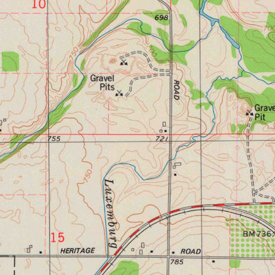 United States Geological Survey Luxemburg, WI (1978, 24000-Scale) digital map