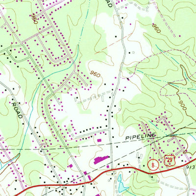 United States Geological Survey Luxomni, GA (1963, 24000-Scale) digital map