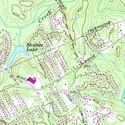 United States Geological Survey Luxomni, GA (1963, 24000-Scale) digital map