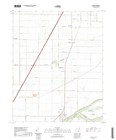 United States Geological Survey Luxora, AR (2020, 24000-Scale) digital map