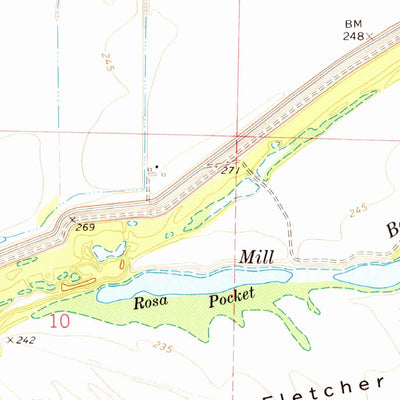 United States Geological Survey Luxora, AR-TN (1972, 24000-Scale) digital map