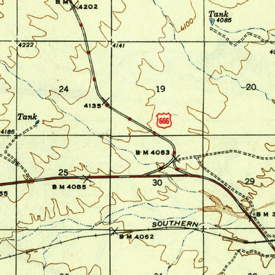 United States Geological Survey Luzena, AZ (1944, 62500-Scale) digital map