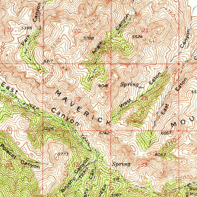United States Geological Survey Luzena, AZ (1957, 62500-Scale) digital map