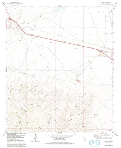 United States Geological Survey Luzena, AZ (1979, 24000-Scale) digital map