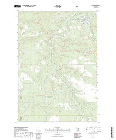 United States Geological Survey Luzerne, MI (2023, 24000-Scale) digital map