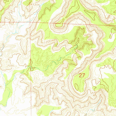 United States Geological Survey Lybrook, NM (1966, 24000-Scale) digital map
