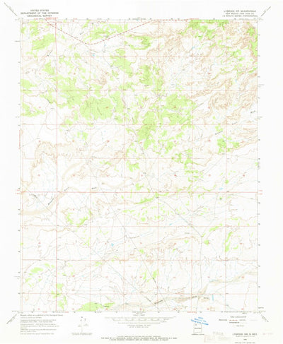 United States Geological Survey Lybrook NW, NM (1966, 24000-Scale) digital map